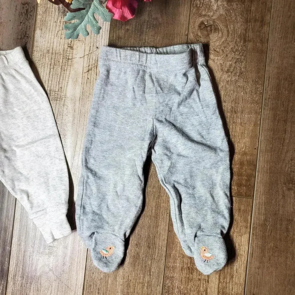 Carter's and Chick Pea Unisex Baby Pants Bundle Size 3-6 Months